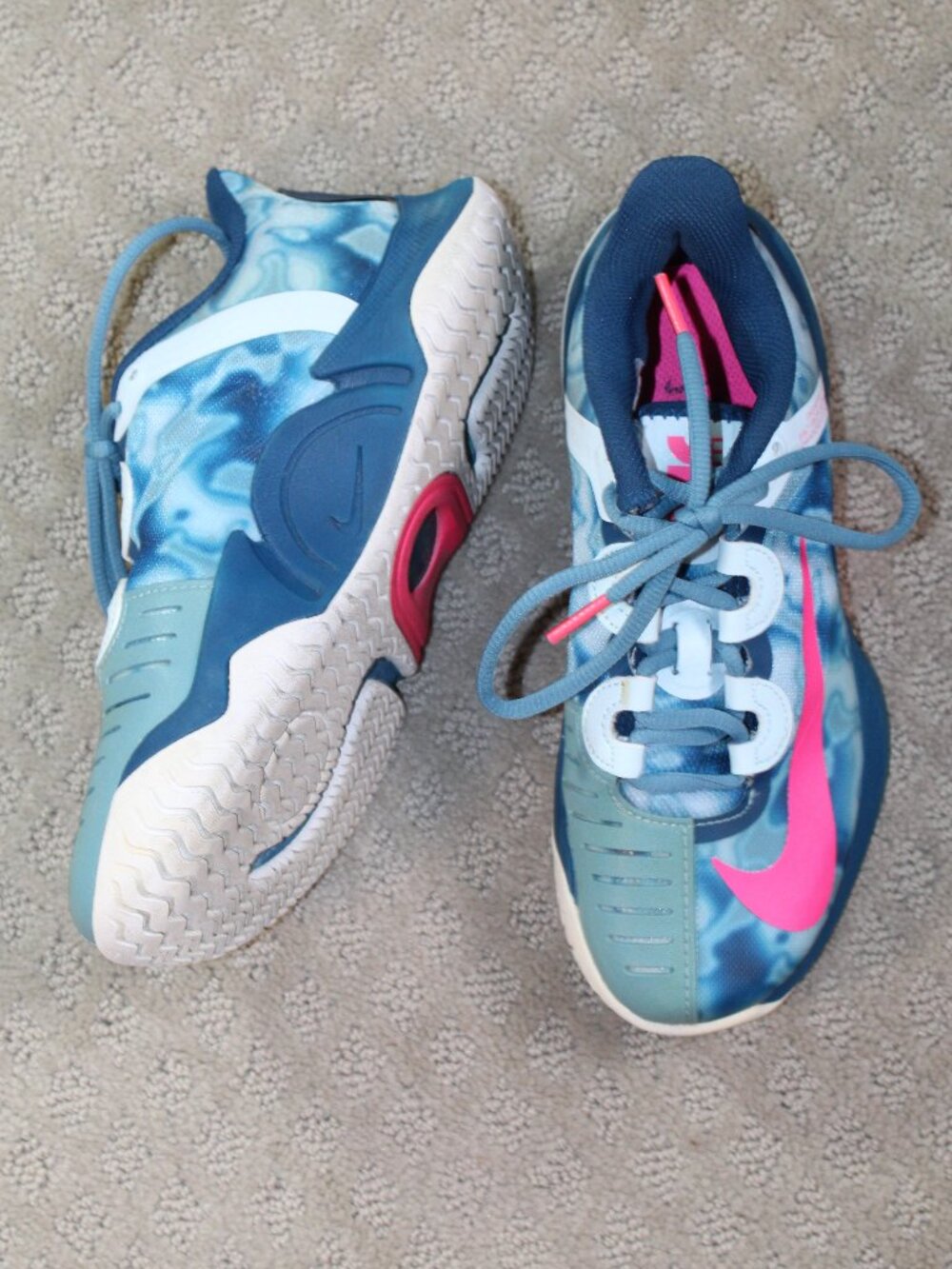 Women's Size 5 - Naomi Osaka x NikeCourt Air Zoom GP Turbo Glacier Blue Marble